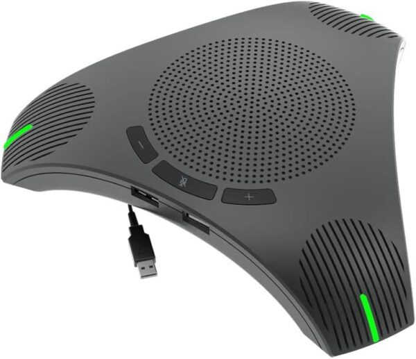 Cherry CH-112 USB Speakerphone Conference, Omnidirectional Audio Pickup, Intelligent DSP Noise Reduction