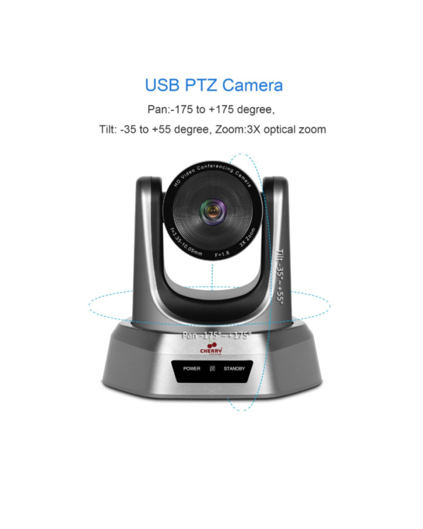 Cherry CH-2101 HD 20X Optical Zoom Video Conferencing Camera - Image 3