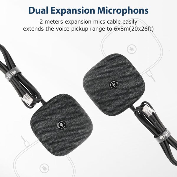 Cherry CH 710 Wireless Conference Speakerphone KIT, Bluetooth/USB Speakerphone, expansion microphones, 360° voice pickup, noise reduction. - Image 3